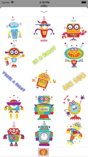 funny robot stickers iphone images 2