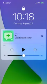 voice counter on lock screen iphone resimleri 2