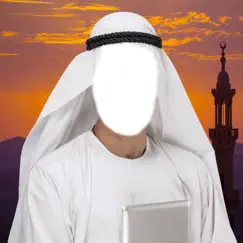 arab man photo suit montage logo, reviews
