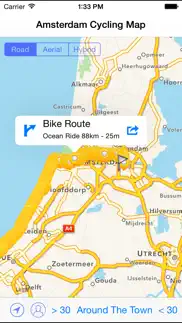 amsterdam cycling map iphone resimleri 3