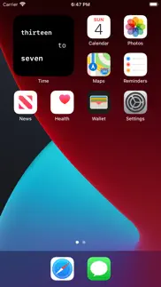 time - minimalist clock widget iphone capturas de pantalla 4