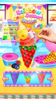 rainbow cone dessert maker iphone images 3