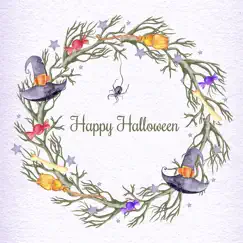 beautiful watercolor halloween logo, reviews