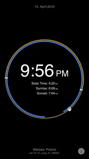 sun clock app iphone capturas de pantalla 3