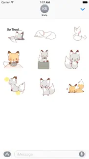 animated cute fox sticker iphone images 2