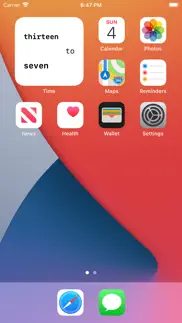 time - minimalist clock widget iphone capturas de pantalla 2