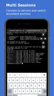 xterminal - ssh terminal shell iphone capturas de pantalla 1