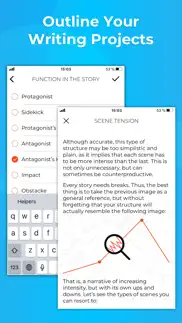 story planner para escritores iphone capturas de pantalla 3