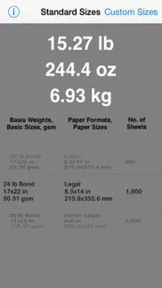 paper weight calculator iphone images 1