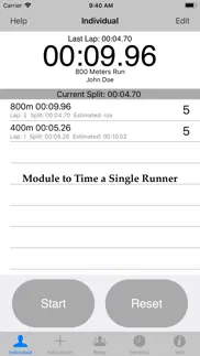 stopwatch for track & field iphone images 1