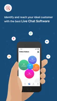 zoho salesiq - live chat app iphone images 1
