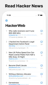 HackerWeb - Hacker News client iphone bilder 0