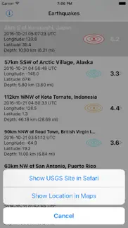 earthquake report iphone resimleri 2