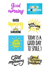 good morning stickers pack app ipad images 1