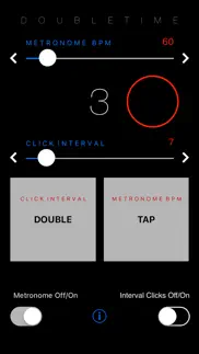 doubletime metronome iphone capturas de pantalla 1