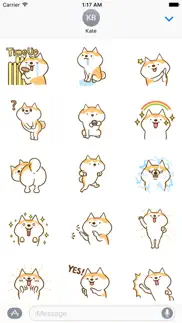 animated shiba inu dog sticker iphone images 1