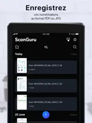 scanguru: scan pdf, ocr texte iPad Captures Décran 4