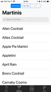 martinis.live iPhone Captures Décran 3