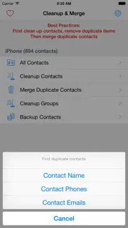 clean,merge duplicate contacts iphone images 4