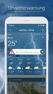 regenradar mit wetterwarnungen iphone bildschirmfoto 3