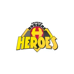 heroes premium burger logo, reviews