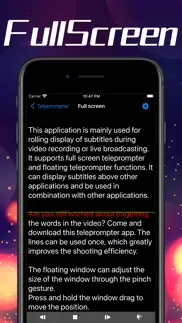 teleprompter - floating window iphone images 2