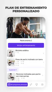fitness entrenamiento objetivo iphone capturas de pantalla 1