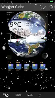 weather globe iPhone Captures Décran 3