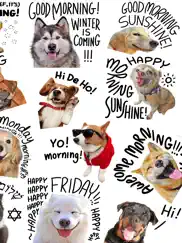 good morning dogs stickers ipad images 3