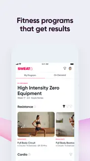 sweat: fitness app for women iphone images 2