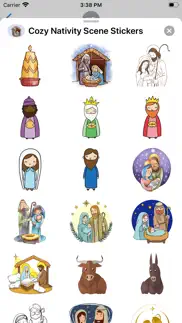 cozy nativity scene stickers iphone images 3