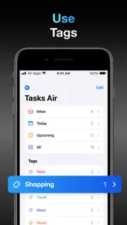 tasks air - to do list planner iphone resimleri 3