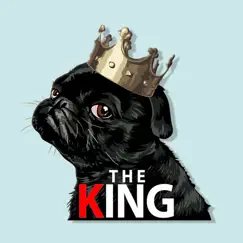 king pug stickers logo, reviews