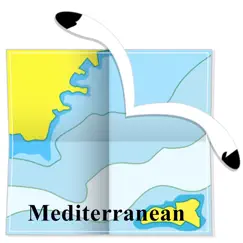 mediterranean sea gps charts logo, reviews