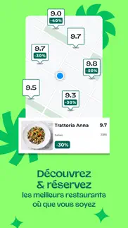 thefork. guide de restaurants iPhone Captures Décran 2