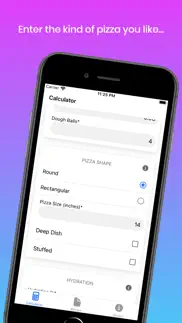 pizza dough calculator basic iphone images 2