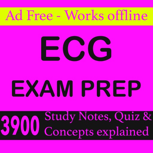 ECG Exam Prep-3900 Study Notes app reviews download