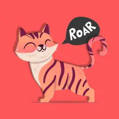 cute tiger roar stickers logo, reviews