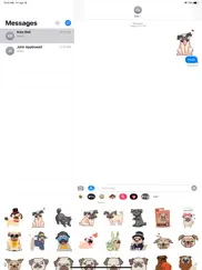 puppies cute pug stickers ipad images 1