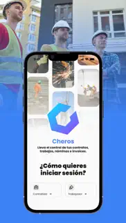 cheros app for subcontractor's iPhone Captures Décran 1