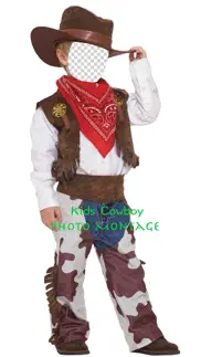 kids cowboy photo montage iphone images 1