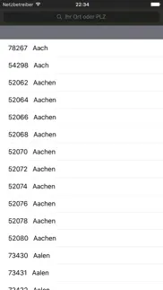 plz finder deutschland iPhone Captures Décran 1