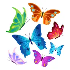 butterfly stickers pack logo, reviews