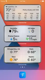 forecast bar - weather + radar iphone images 2