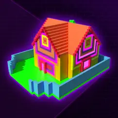 glow house voxel - neon draw logo, reviews