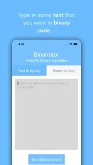 binarrator - binary translator iPhone Captures Décran 2