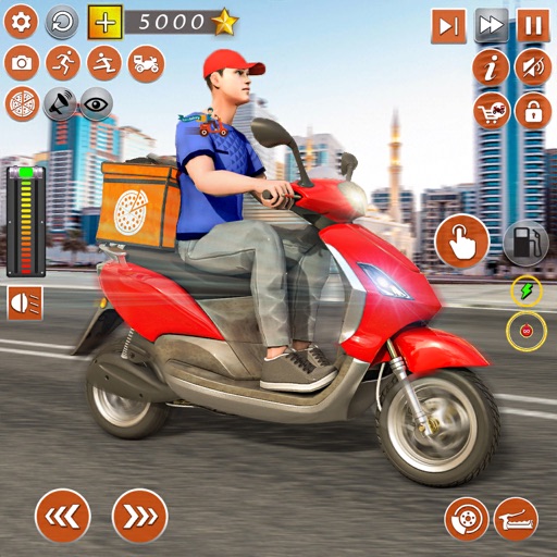 Pizza Food Delivery Bike Guy app reviews download