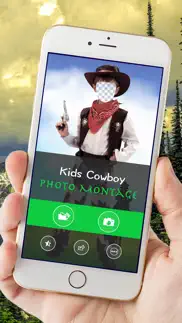 kids cowboy photo montage iphone images 4