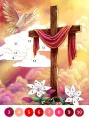 bible coloring paint by number ipad images 3