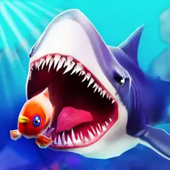 angry shark - hungry world logo, reviews